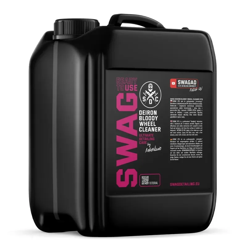SWAG Deironizer Bloody Wheel Cleaner RTU - Odstraňovač polétavé rzi, brzdového prachu a čistič disků (5 l)