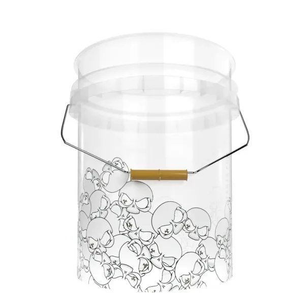 Nuke Guys SkullParade Bucket - 20l transparentní detailingový kbelík